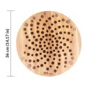 Drewniana deska do pizzy 36 cm z otworami – Pizza Aerator do pieczenia i serwowania pizzy