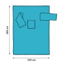 Turkusowa bluza koc Super Mama 205x145 cm – duży, uniwersalny rozmiar zapewniający maksymalny komfort i ciepło