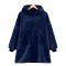 Bluza/koc z kapturem – długa oversize XXL
