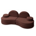 Brązowa sofa modułowa dla dzieci Bearly