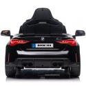 Tył BMW M4 na akumulator dla dziecka z podświetlanymi światłami i sportowym wykończeniem