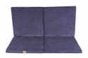 Szaroniebieska mata piankowa dla dziecka 120x120 cm - 4 moduły 60x60