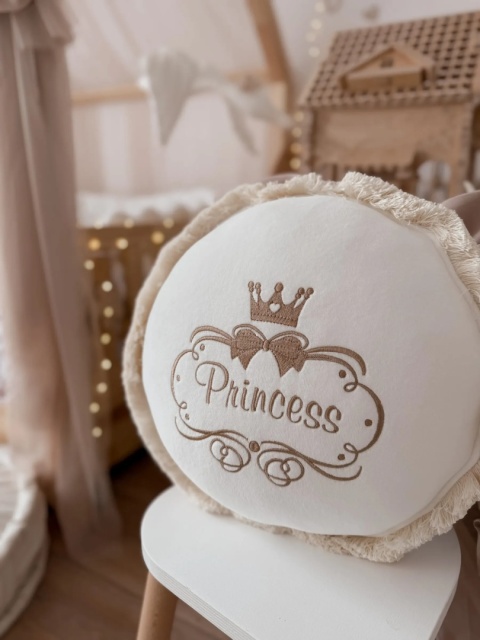 Dekoracyjna poduszka Princess w stylu boho do pokoju dziecka