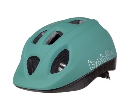 Kask dziecięcy Bobike GO w kolorze zielonym do roweru i hulajnogi – widok boczny