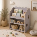 Biblioteczka domek dla dzieci – szara