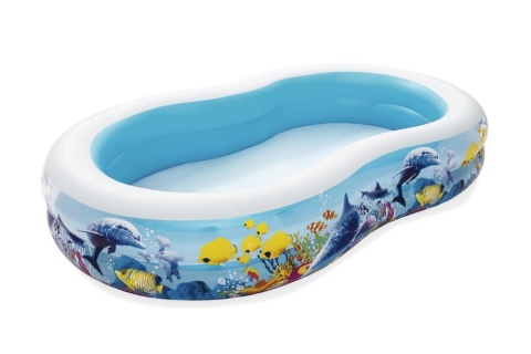 Dmuchany basen Ocean Bestway dla dzieci widok z boku