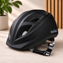 Czarny kask dziecięcy Bobike XS 48-52 cm do roweru hulajnogi i biegówki