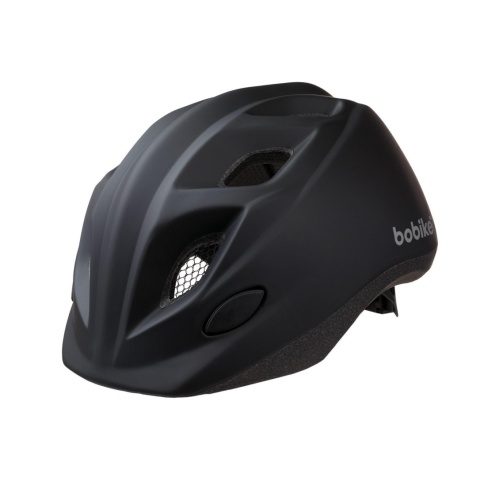 Czarny matowy kask dziecięcy Bobike XS 48-52 cm do roweru i hulajnogi