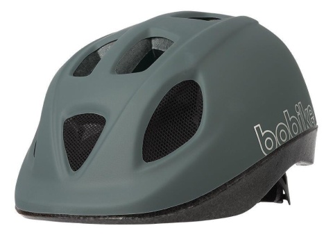 Szary kask rowerowy dziecięcy Bobike GO lekki model z wentylacją