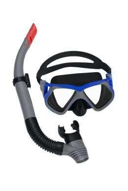 Zestaw do snorkelingu Bestway 24069 maska i rurka niebiesko szara dla dorosłych