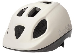 Beżowy kask ochronny Bobike GO vanilla dla dzieci na rower, rowerek biegowy i hulajnogę