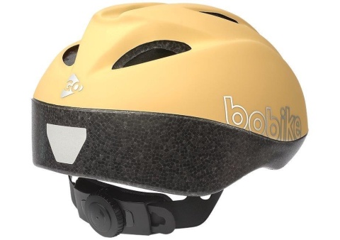 Kask rowerowy dziecięcy Bobike Lemon w pastelowym żółtym kolorze dla dzieci