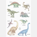 Plakat z dinozaurami w pokoju dziecka – dekoracja ścienna dla małego miłośnika dinozaurów