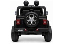 Tył samochodu na akumulator Jeep Rubicon dla dzieci w kolorze czarnym