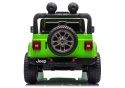 Jeep Rubicon 4x4 zielony samochód elektryczny dla dzieci widok z tyłu