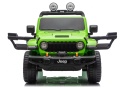 Zielony Jeep Rubicon 4x4 dla dzieci z otwieranymi drzwiami