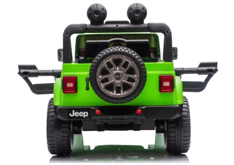 Tył samochodu Jeep Rubicon 4x4 na akumulator dla dzieci