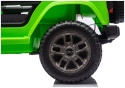 Koło EVA w zielonym Jeepie Rubicon 4x4 dla dzieci
