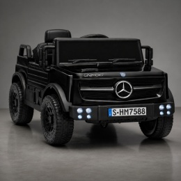 Auto na akumulator Mercedes Unimog HM7588 czarny – samochód elektryczny dla dzieci