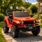Pojazd na akumulator Jeep Rubicon 4x4 24V czerwony pilot 2.4G