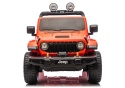 Jeep Rubicon 4x4 na akumulator 24V pomarańczowy – widok z przodu