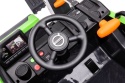 Wnętrze koparki na akumulator Volvo DK-VE888 z kierownicą i panelem audio
