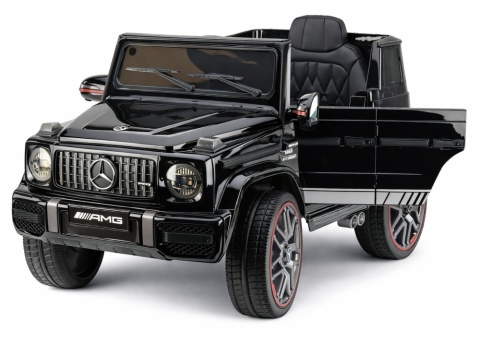 Auto na akumulator Mercedes AMG G63 dla dzieci z otwieranymi drzwiami.