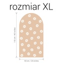 Naklejka na ścianę łuk Stokrotki beżowe rozmiar XL 110x60 cm dekoracja boho do pokoju dziecka