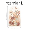 Naklejka na ścianę łuk Jesienna Łąka Boho rozmiar L 80x50 cm