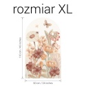 Naklejka na ścianę łuk Jesienna Łąka Boho rozmiar XL 110x60 cm