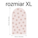 Naklejka na ścianę łuk różowe stokrotki rozmiar XL 110x60 cm