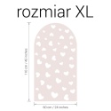 Naklejka ścienna łuk Serduszka w rozmiarze XL 60x110 cm do pokoju dziewczynki