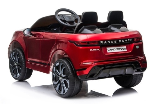 Czerwony Range Rover Evoque na akumulator dla dzieci – tył pojazdu