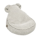 Pufa dla dziecka Teddy Aesthetic ecru – miękkie sztruksowe siedzisko z uszkami misia