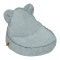 Pufa dziecięca Teddy Bearly miętowa z uszkami misia
