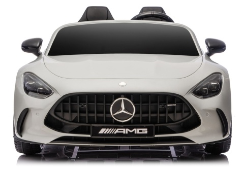 Mercedes GT63 AMG na akumulator dla dzieci widok z przodu światła LED i sportowy grill AMG
