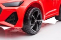 Koło EVA w czerwonym Audi RS6 na akumulator dla dziecka.