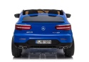 Niebieski Mercedes GLC 63S dla dzieci – widok z tyłu