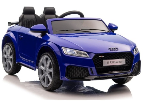 Licencjonowane Audi TT RS na akumulator dla dzieci w kolorze ciemnoniebieskim