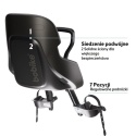 Fotelik rowerowy Bobike GO Mini z regulowanymi podnóżkami – widok boczny