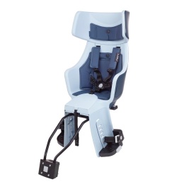 Bobike Exclusive Tour Plus 1P niebieski fotelik rowerowy do ramy dla dziecka 9-22 kg z regulowanym zagłówkiem