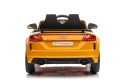 Audi TT RS Roadster na akumulator dla dzieci w kolorze żółtym