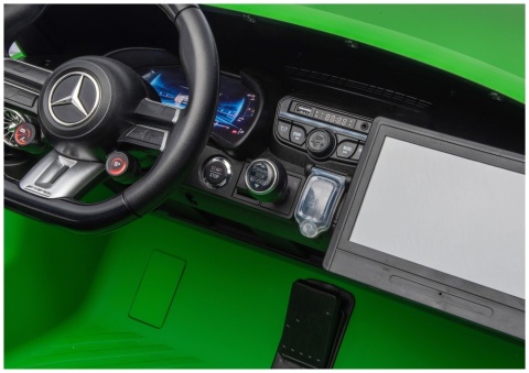 Panel multimedialny LCD MP4 w Mercedesie GT63 AMG na akumulator dla dzieci