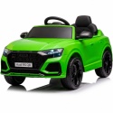 Audi RS Q8 zielone auto na akumulator 12V 7Ah z pilotem LED