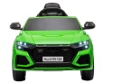Audi RS Q8 zielone auto na akumulator 12V 7Ah z pilotem LED