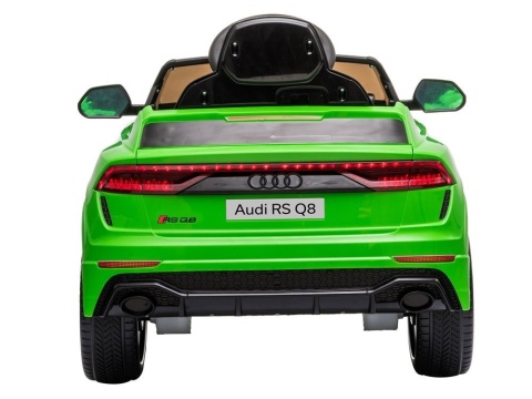 Audi RS Q8 zielone auto na akumulator 12V 7Ah z pilotem LED