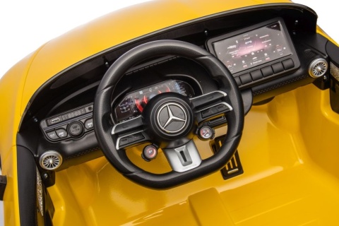 Kokpit Mercedesa AMG SL63 dla dzieci z kierownicą i panelem multimedialny
