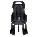 Fotelik rowerowy Bobike GO Maxi czarny montowany na bagażnik dla dzieci 9-22 kg