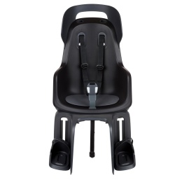 Fotelik rowerowy Bobike GO Maxi czarny montowany na bagażnik dla dzieci 9-22 kg