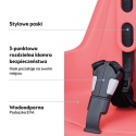 Uprząż bezpieczeństwa i wodoodporne siedzisko fotelika Bobike MINI ONE Coral